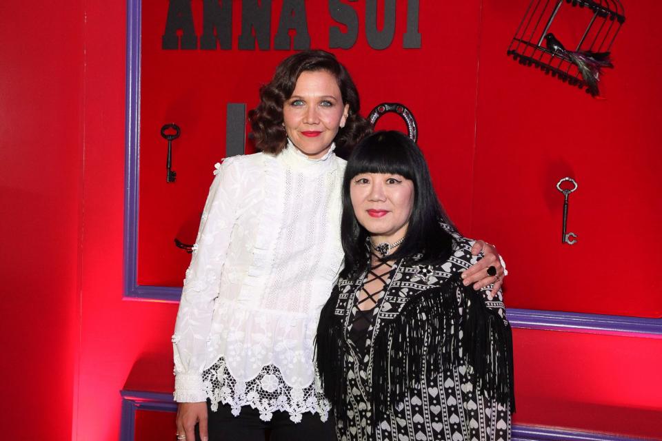 Maggie Gyllenhaal and Anna Sui