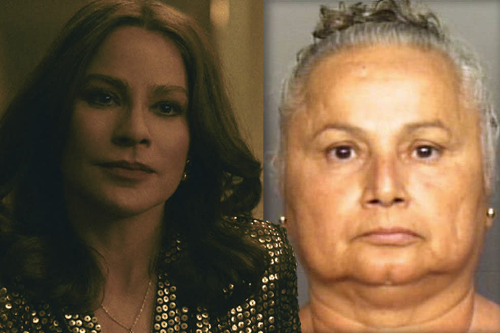 Sofía Vergara, left, and Griselda Blanco.