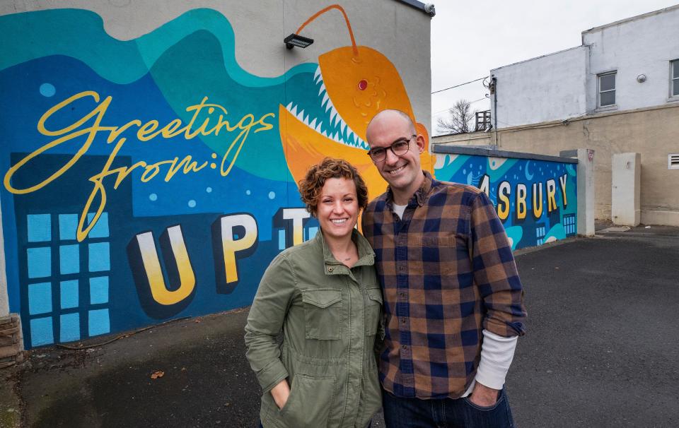 Amelia and James Caverly are the owners of Booskerdoo Coffee & Baking Co., comprising a coffee roaster and bake shop, plus half a dozen coffee shops in Monmouth County.