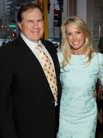 <p>Marc Andrew Deley/WireImage</p> Bill Belichick and Linda Holliday at the Boston Common Magazine's Cover Party