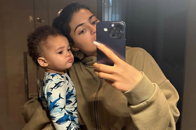 Kylie Jenner/Instagram Kylie Jenner and son Aire Webster