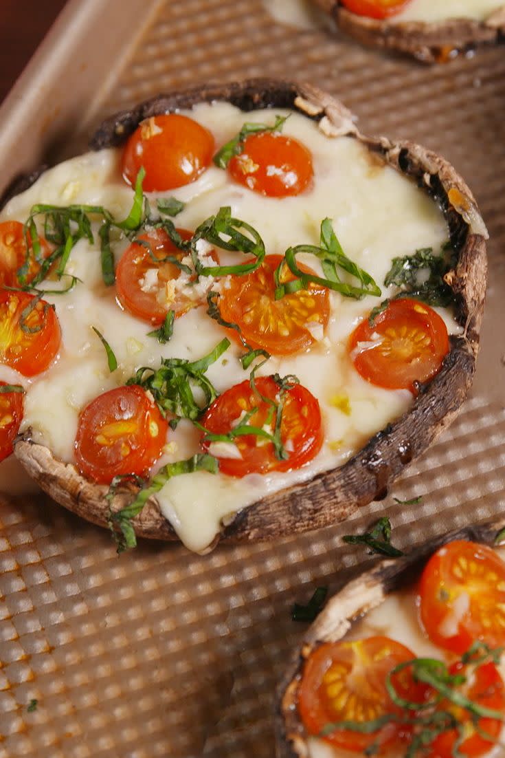 Caprese Stuffed Mushrooms