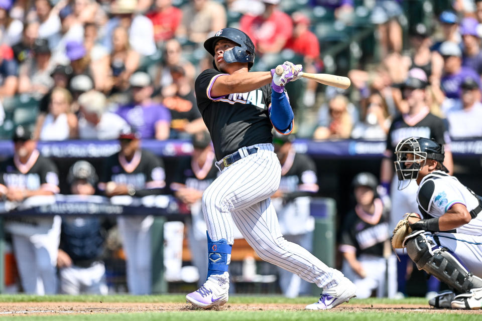 Francisco Alvarez&#x003002;(Photo by Dustin Bradford/Getty Images)