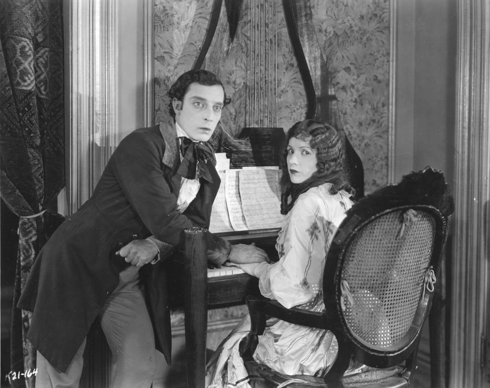 Buster Keaton and Natalie Talmadge star in 'Our Hospitality' (1923), a classic silent comedy film to be screened with live music by Jeff Rapsis on Wednesday, July 12 at 6 p.m. at the historic Leavitt Theatre, 259 Main St., Route 1, Ogunquit, Maine. Admission is $12 per person. For more info, call (207) 646-3123 or visit www.leavittheatre.com.