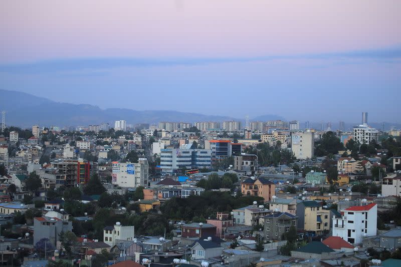 FILE PHOTO: A general view of the skyline of Addis Ababa