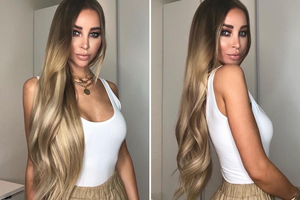 Rapunzel hair: Lauren Pope wearing the Ultimate Volume Clip-ins by Hair Rehab London