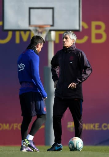 Barcelona's new coach Quique Setien has said he wil 'cry forever' when Lionel Messi retires