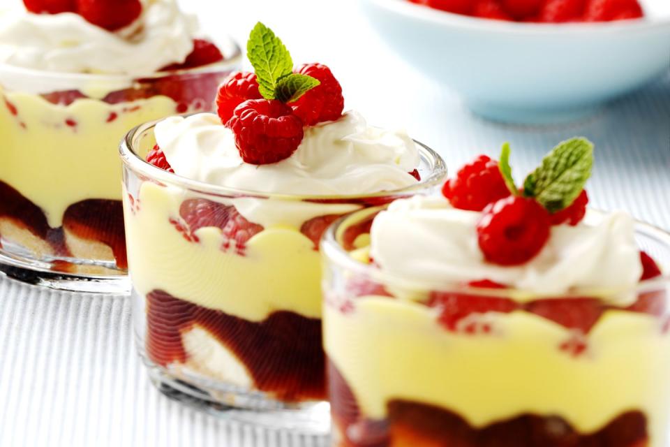 Strawberry Lemon Cream Trifles