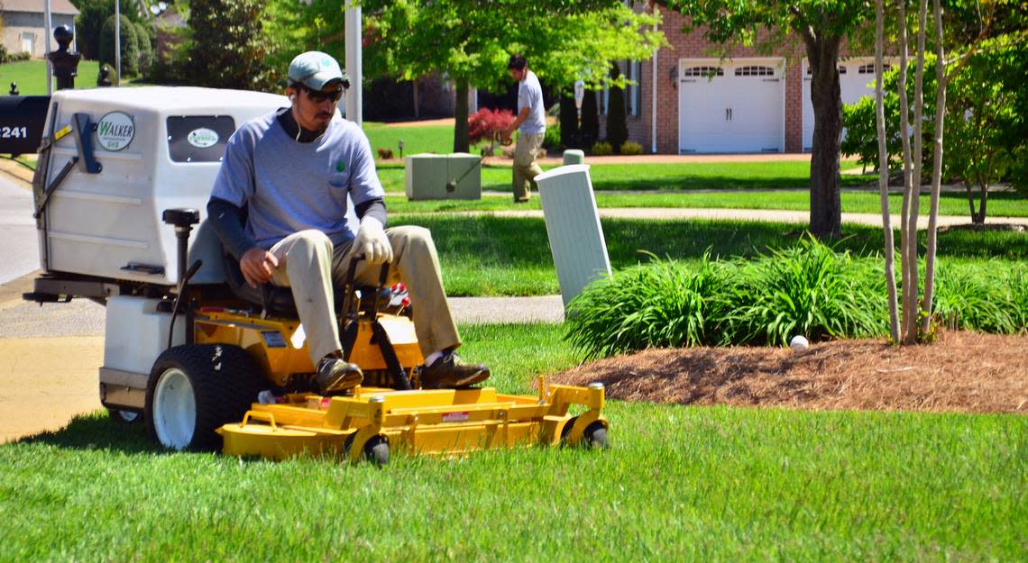 A Uber-like app for lawn mowing and landscaping launched this month in Columbus, Georgia. Co-founders say the service will make it easier for landscaping companies and their customers to connect. Photo by Gene Caballero, co-founder of GreenPal