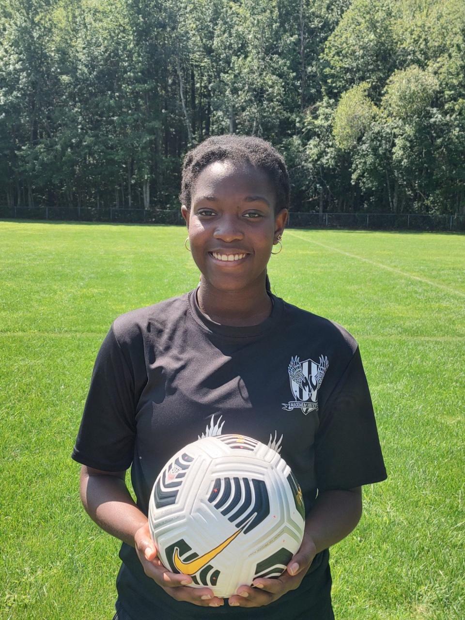 Somersworth High School soccer player Shakeila Miller