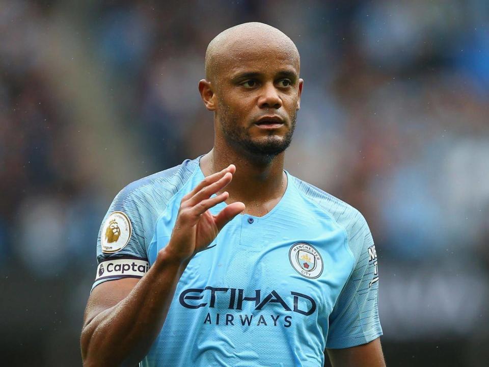 Vincent Kompany is a veteran of Manchester City's three Premier League title wins (Getty)