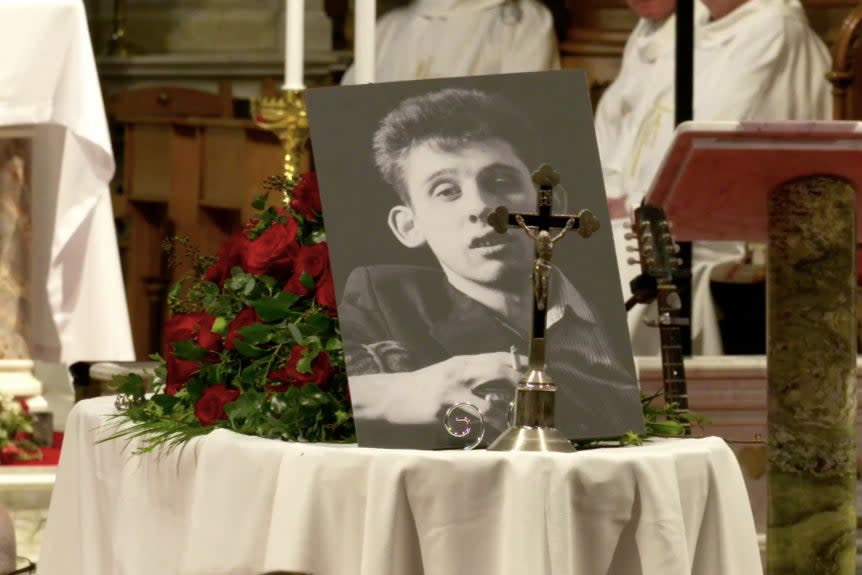 Shane MacGowan’s coffin (Facebook)