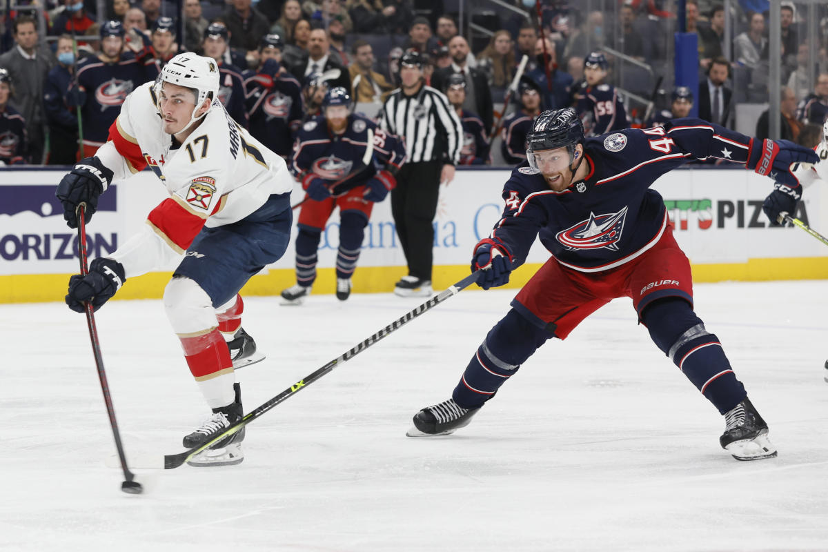 Reinhart hat trick leads Panthers over Blue Jackets 8-4