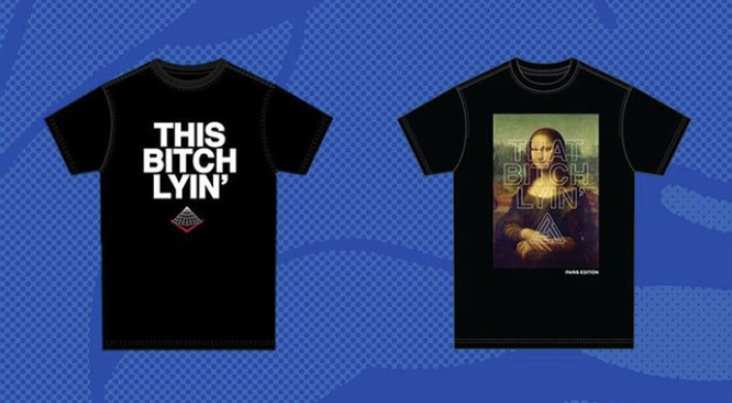 Chris Brown's "This B*tch Lyin'" t-shirt