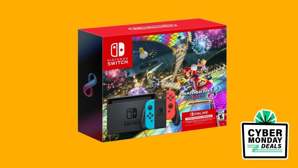 This Cyber Monday Nintendo Switch Console comes with Mario Kart 8 and 3 months of Nintendo Switch online