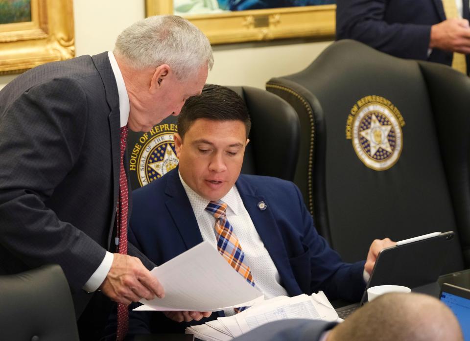 Rep. Ryan Martinez during the House JCAB committee meeting at the Oklahoma Capitol Tuesday, May 23, 2023.