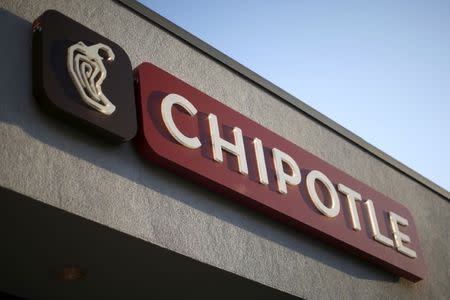 A Chipotle Mexican Grill is seen the day before it announces its first quarter results, in Los Angeles, California, United States, April 25, 2016. REUTERS/Lucy Nicholson