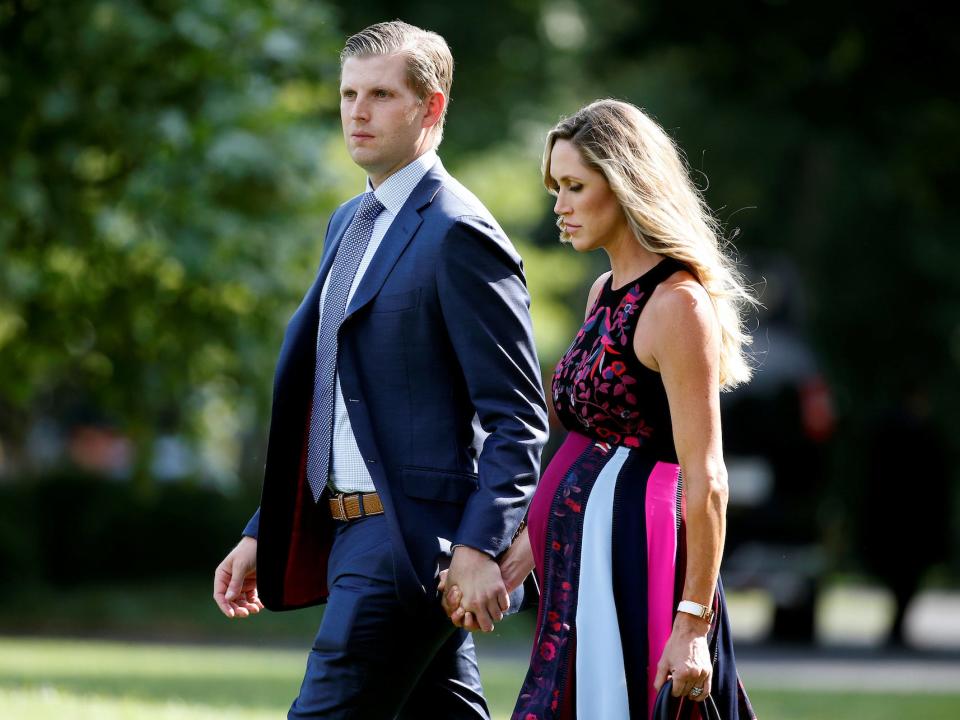 Eric and Lara Trump in 2017.