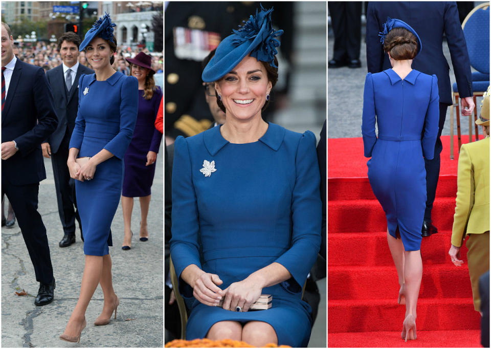 Blue Jenny Packham dress