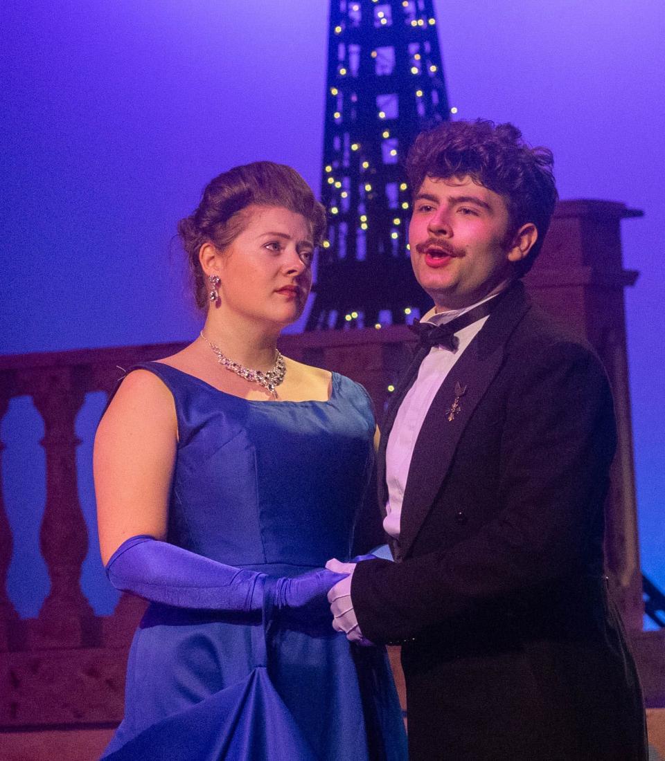 Nathan Tilton and Halle Rosemond star as Danilo and Hanna Glawari in "The Merry Widow" for the College Light Opera Company.