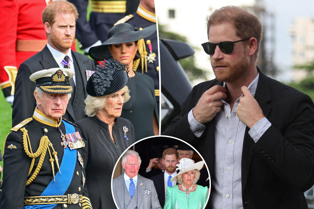 Prince Harry 'forced' King Charles 'to choose' between him and Queen Camilla, says confidante