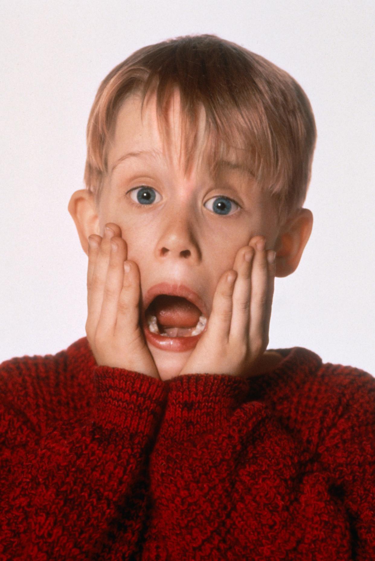 Macaulay Culkin in a publicity still for "Home Alone".