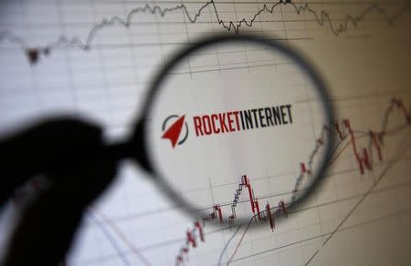 The logo of of Rocket Internet, a German venture capital group is pictured in this September 24, 2014 illustration photo in Sarajevo. REUTERS/Dado Ruvic
