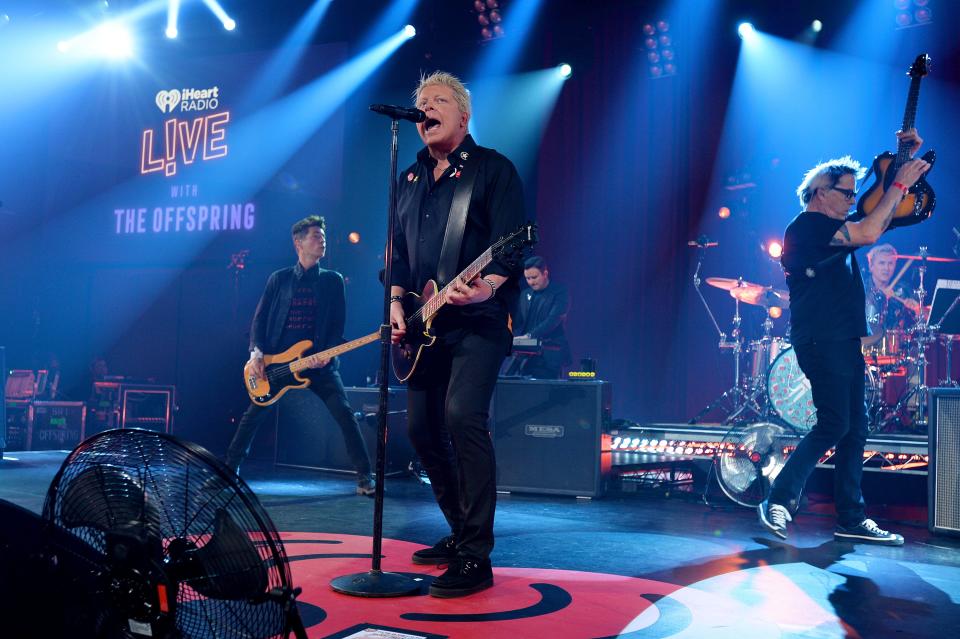 BURBANK, CALIFORNIA - AUGUST 12: The Offspring performs live onstage at iHeartRadio LIVE with The Offspring at iHeartRadio Theater on August 12, 2021 in Burbank, California. (Photo by Andrew Toth/Getty Images for iHeartMedia)