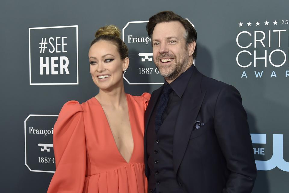 <h1 class="title">Olivia Wilde and Jason Sudeikis</h1><cite class="credit">David Crotty/Getty Images</cite>