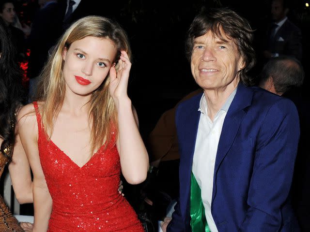 <p>Dave M. Benett/Getty</p> Georgia May Jagger and Mick Jagger at the annual Serpentine Gallery Summer Party co-hosted by L'Wren Scott in June 2013 in London, England.