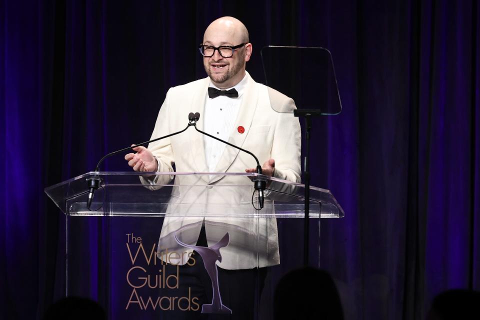 Josh Gondelman hosts the 2024 Writers Guild Awards New York ceremony on April 14, 2024, in New York City.