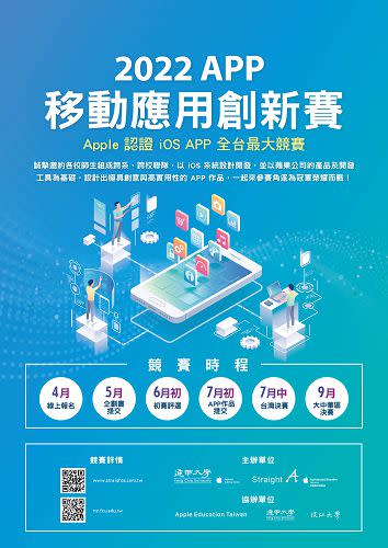 「2022-APP-移動應用創新賽」宣布報名期限延長至5月22日。