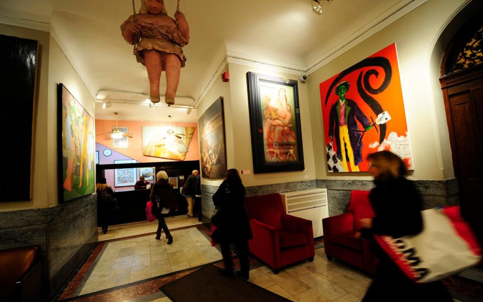 The lobby at the Chelsea Hotel - EMMANUEL DUNAND/AFP/Getty Images