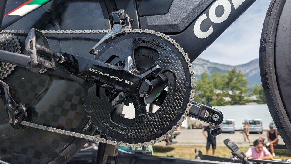 Tadej Pogacar's carbon fiber chainring