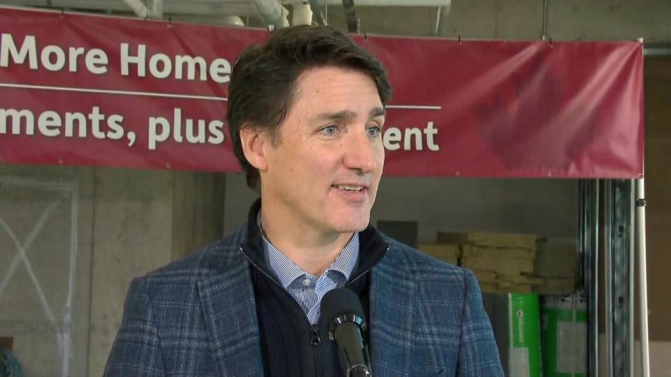 Prime Minister Justin Trudeau said helping ensure everyone has a secure and affordable place to live helps provide them with a pathway to success and helps builds a better country. (Radio-Canada - image credit)