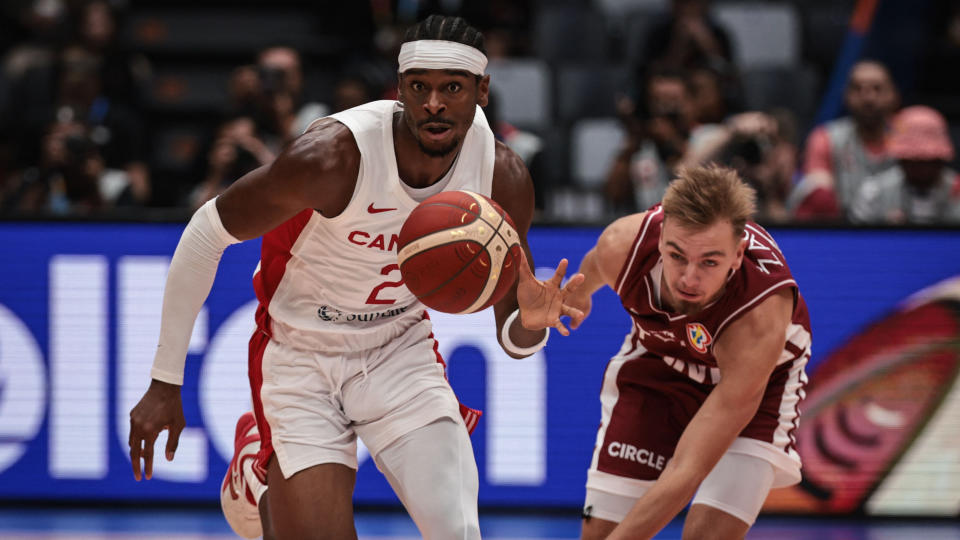 Canada, led by Shai Gilgeous-Alexander, has been on fire so far at the FIBA World Cup. (Photo by YASUYOSHI CHIBA/AFP via Getty Images)