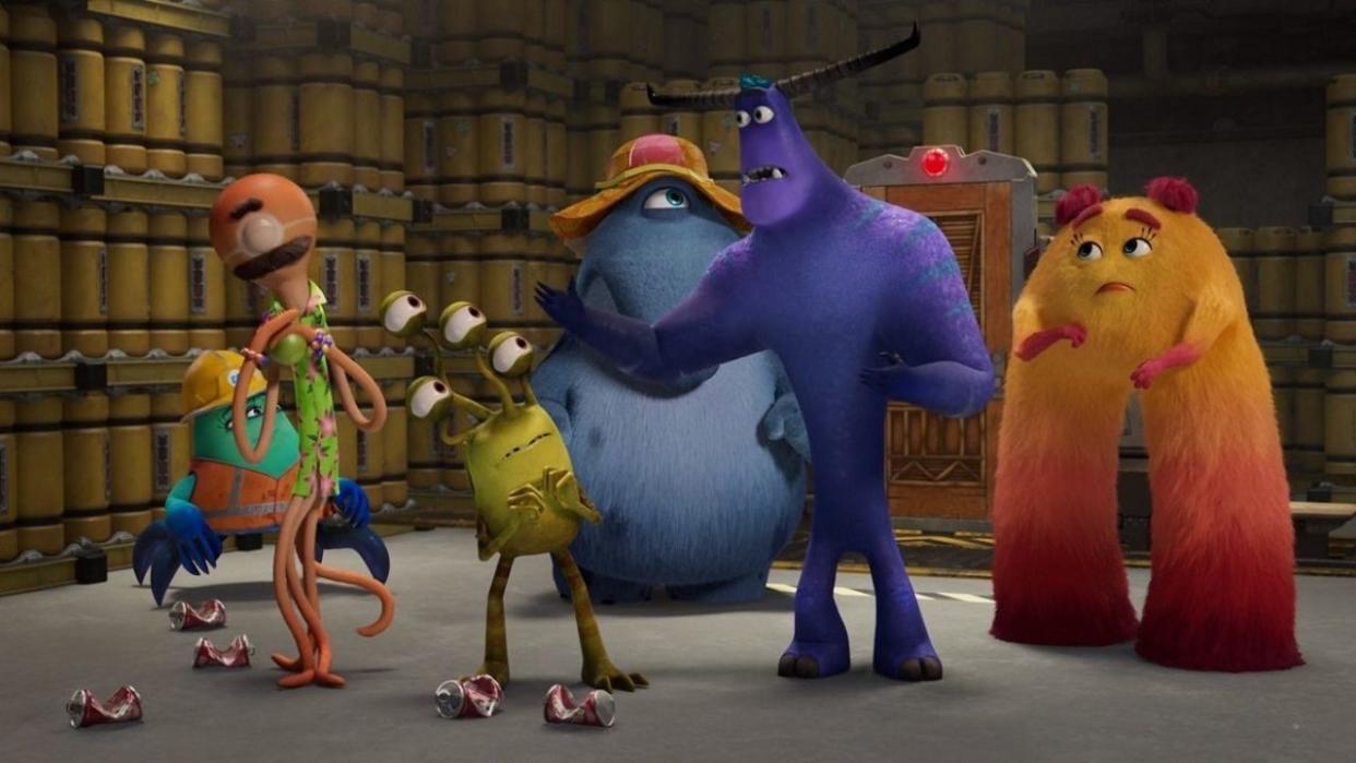  Some of the new characters in Monsters at Work. 