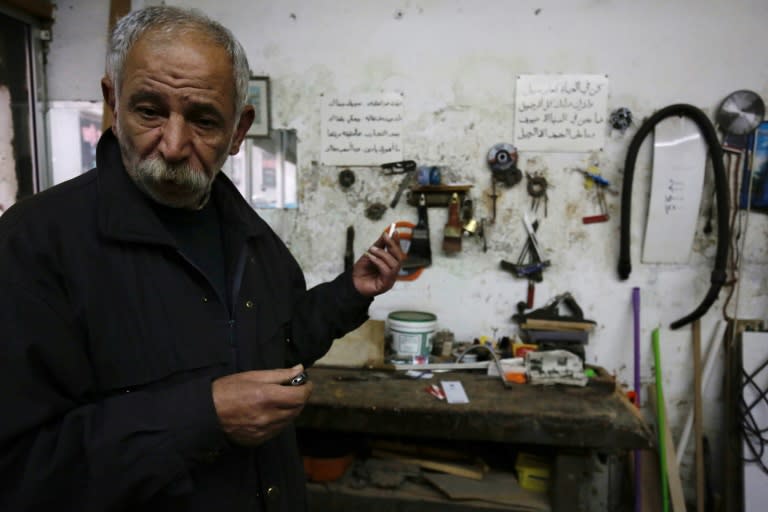 Coffin making is virtually the only trade Michel Homsi has ever known