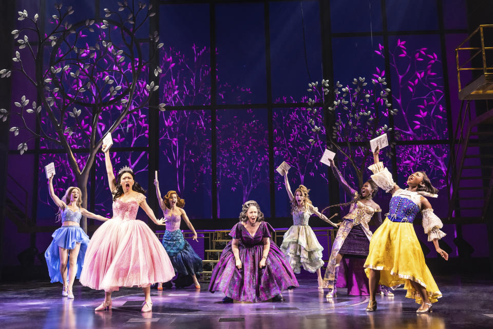 This image released by Vivacity Media Group shows the company during a performance of the musical "Once Upon a One More Time." (Matthew Murphy/Vivacity Media Group via AP)