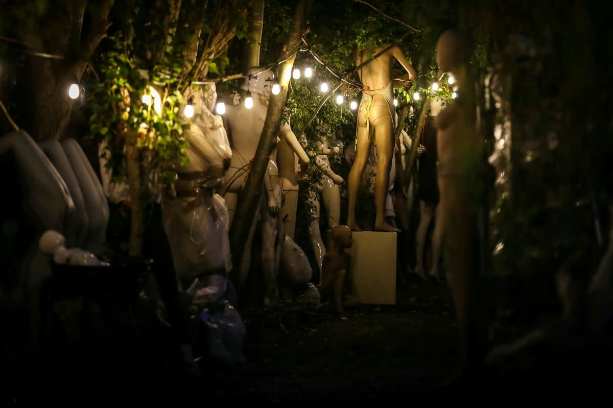 A bizarre collection of mannequins are waiting in Lincolnshire (George Parish/SWNS)