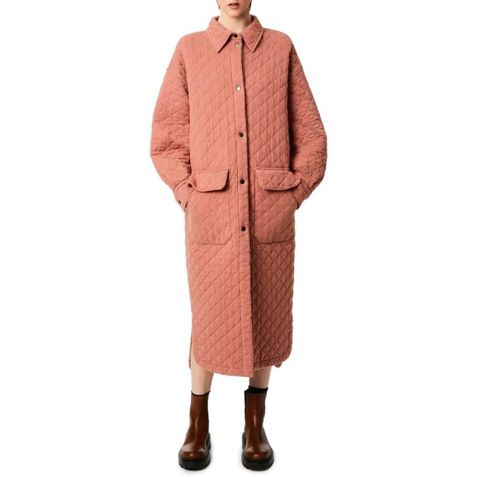 14) Oversize Quilted Cotton Coat