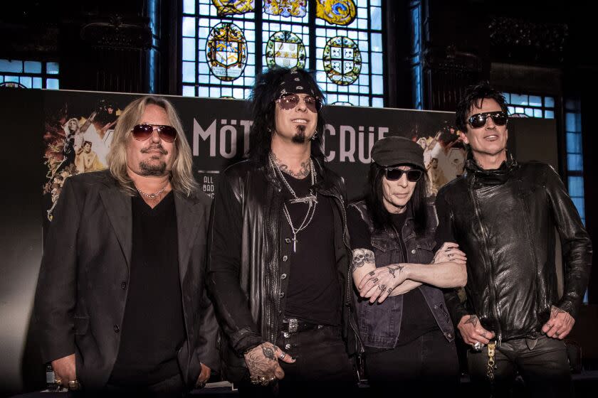 Members of the rock band Mötley Crüe