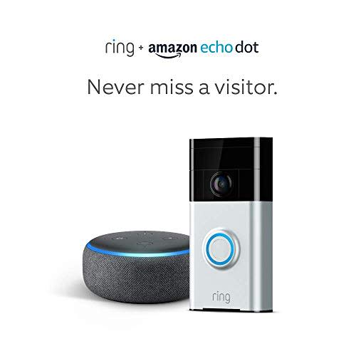 2) Ring Wi-Fi Video Doorbell with Echo Dot