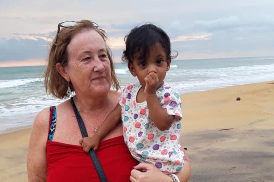 Lavinia pictured with grandmother Sandra (Lisa Keerthichandra)