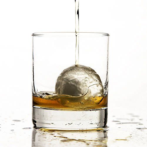 Silicone Sphere Ice Ball and Large Square Ice Cube Molds (Set of 2)