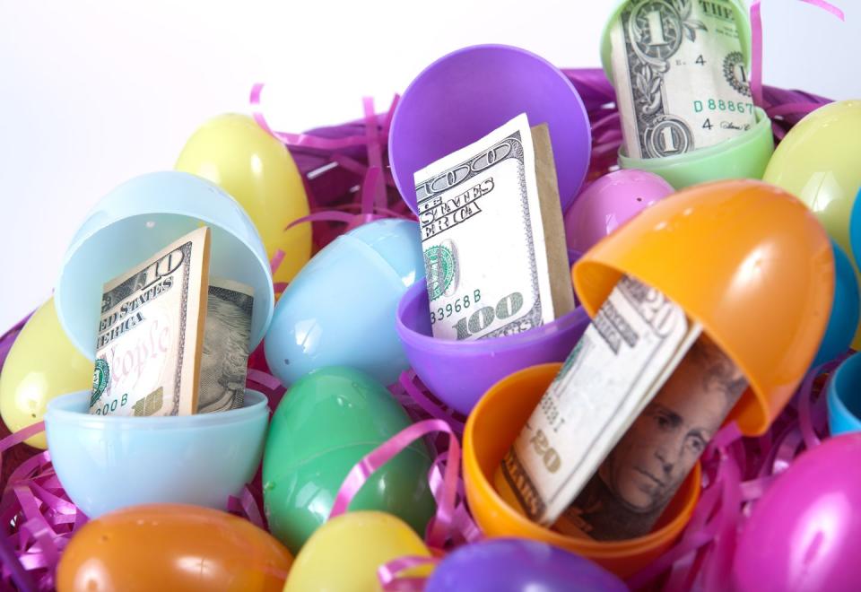 9) Money Egg Hunt