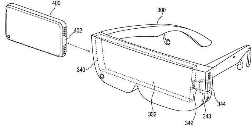 Apple virtual reality headset patent