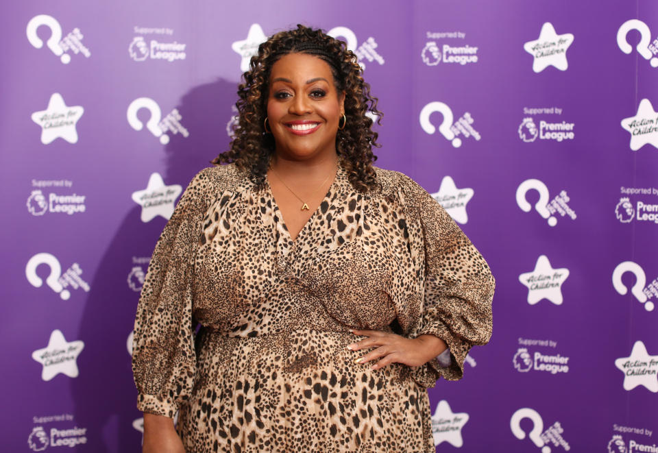 Alison Hammond attending the Action for Children's The Ultimate News Quiz 2022, at the Grand Connaught Rooms, central London. Picture date: Thursday March 17, 2022.