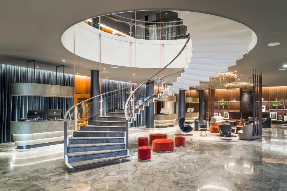 The newly renovated Radisson Collection Royal Hotel was originally designed by Arne Jacobsen.