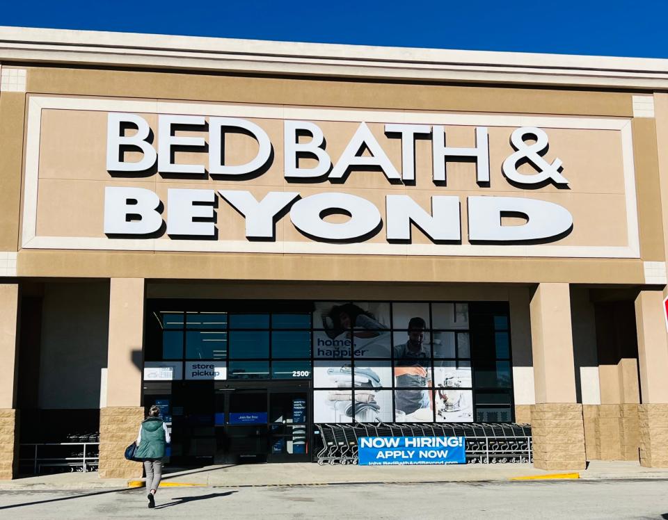 A shopper approaches the Bed Bath & Beyond store at the International Speedway Square retail center at 2500 W. International Speedway Blvd. in Daytona Beach on Jan. 6, 2023. The struggling retailer on Sunday, April 23, filed or Chapter 11 bankruptcy protection. The stores will stay open for now, but the last day to use its coupons for discounts is Tuesday, April 25.